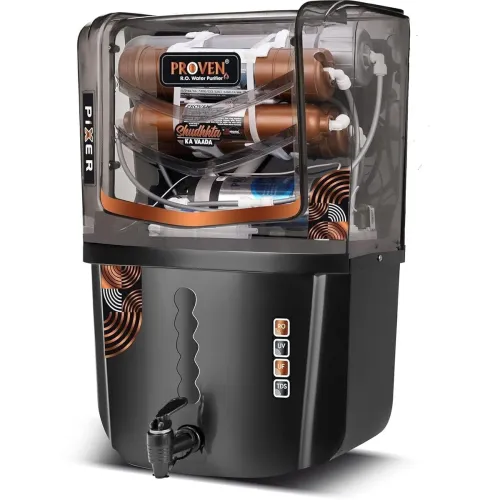 Image of Proven Pixer RO+UV+UF Water Purifier (12L, 12-Stage, Black)