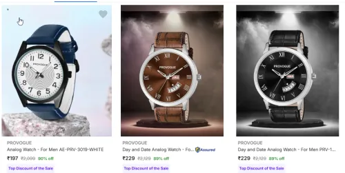 Image of PROVOGUE Analog Watch - For Men Starting @ ₹197