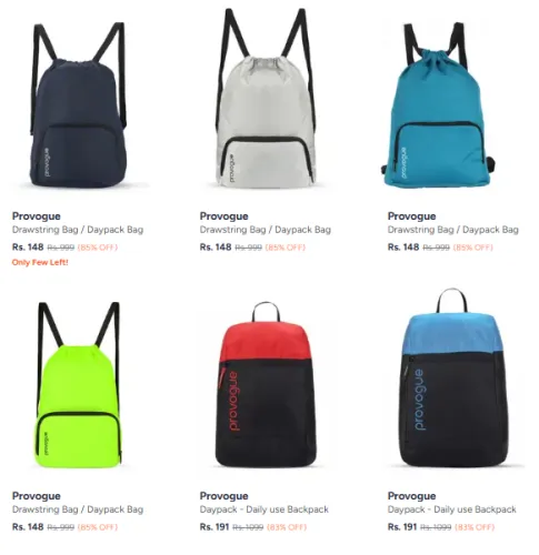 Image of Provogue Backpack Starting at ₹148