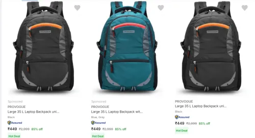 Image of PROVOGUE Backpack Up to 85% Discount
