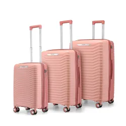 Provogue Coral Hard-Sided PP Trolley Bag Set of 3