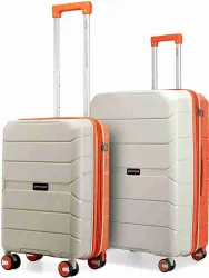 Provogue Hard Body 8 Wheels Luggage set of 2