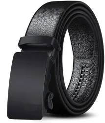 PROVOGUE Men Black Artificial Leather Belt