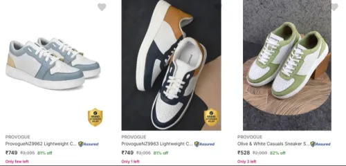 Image of Provogue Men’s Casual Shoes Upto 81% Discount