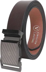 PROVOGUE  Men Formal, Party Brown Genuine Leather Belt