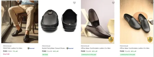 Image of Provogue Men’s Casual Shoes starting at ₹283