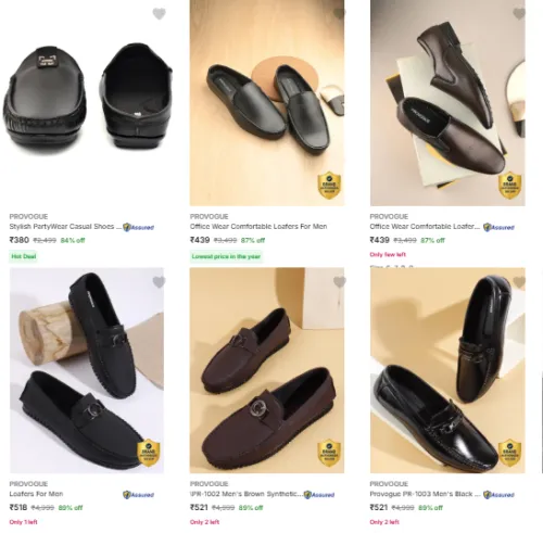 Image of Provogue Men’s Casual Shoes Upto 89% Off | Starting ₹380