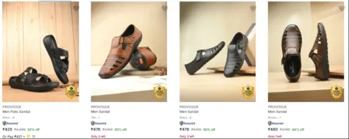 Image of Provogue Men's Footwear Upto 85% discount 