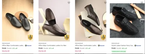 Image of Provogue Men’s Loafers upto 87% Discount