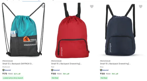 Image of Provogue Small 12 L Backpacks Starting @ ₹179