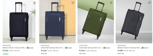 Image of Provogue Suitcases upto 81% Discount