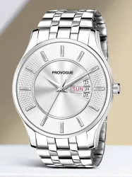 PROVOGUE Working Day and Date Analog Watch  - For Men PRV-217-SILVER
