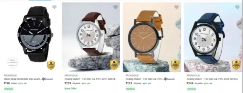 Image of Provogue Wrist Watches Starting @ ₹198
