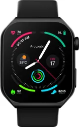 Prowatch V1,1.85" AMOLED Display, 2.5D GPU Engine, AOD,Assisted GPS, Gorilla Glass3,IP68 Smartwatch (Black Nebula Strap, 1.85)
