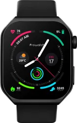 Prowatch V1, 1.85inch AMOLED Display, 2.5D GPU Engine, AOD, Assisted GPS, Gorilla Glass3, IP68 Smartwatch (Black Nebula 