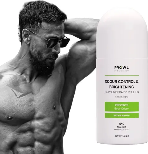 Image of PROWL 6% AHA BHA & Mandelic Acid RollOn|Prevents Body Odour,Exfoliates|Vintage Aquatic Deodorant Roll-on - For Men  (40 