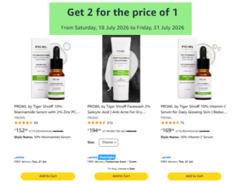 Image of Prowl Beauty Loot : Buy 1 Get 1 Free On Already Discounted Product 