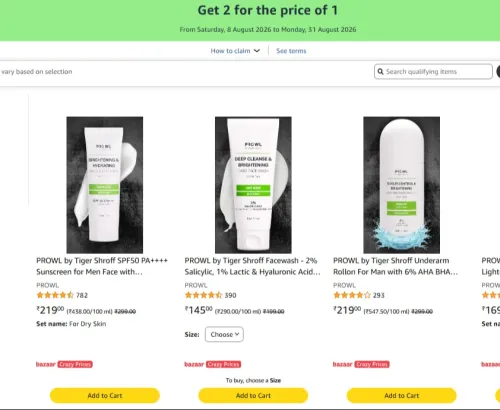Image of Prowl Beauty Loot : Buy 1 Get 1 Free On Already Discounted Product 