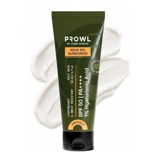 Image of PROWL by Tiger Shroff Aqua Gel Men Sunscreen SPF50 PA++++ for Oily Skin