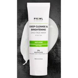 PROWL by Tiger Shroff Facewash 2% Salicylic Acid | Anti Acne For Dry Combination Oily & Acne Prone Man Skin Care with 1%