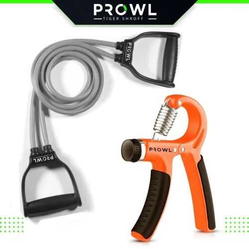 Image of PROWL by Tiger Shroff – Resistance Tube & Hand Gripper
