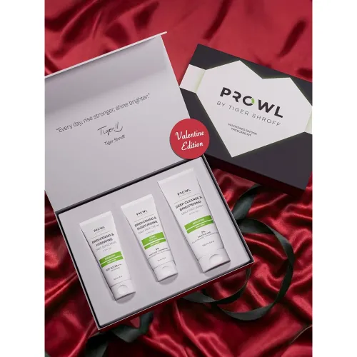 Image of PROWL by Tiger Shroff Valentine Gift Hamper Box for Mens Grooming | Facewash, Face Cream, Sunscreen | Skin Care Gifts Se