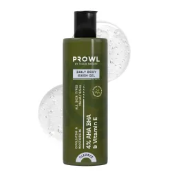 PROWL by Tiger Shroff Daily Body Wash for Man 250ml, Exfoliating Shower Gel