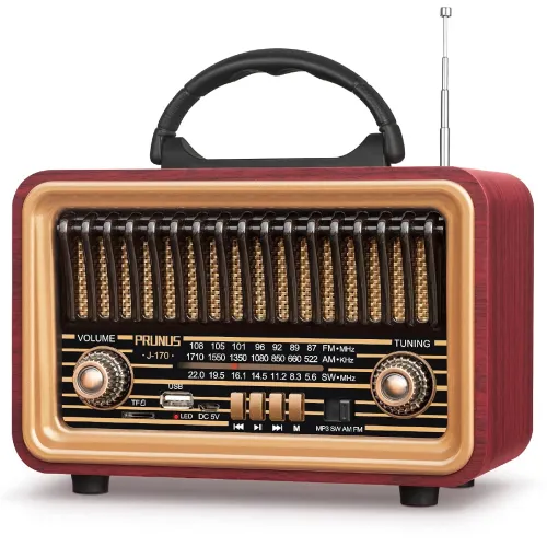 Image of PRUNUS J-170 Retro Bluetooth AM FM SW Radio Speaker