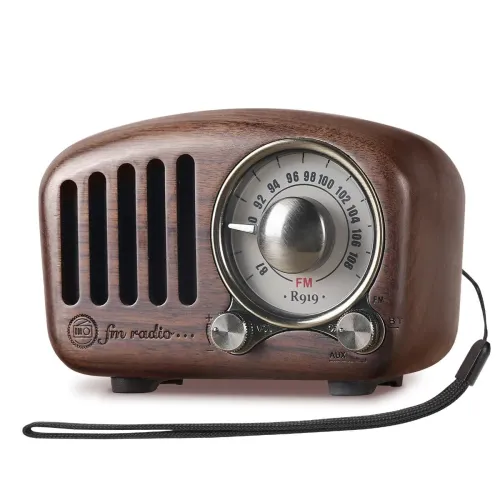 Image of PRUNUS J-919 Retro Bluetooth Speaker Radio with Bass Enhancement Sound Loud Volume