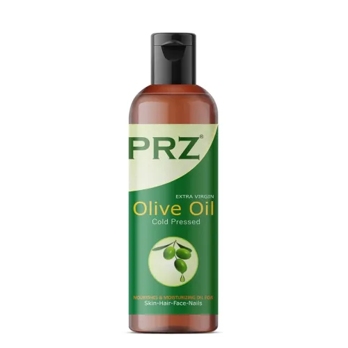 Image of PRZ Extra Virgin Olive Cold Pressed Carrier Oil - Pure Natural Therapeutic Grade Oil for Aromatherapy Body Massage, Skin