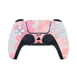 PS5 Controller Pink Smoke Skin Sticker
