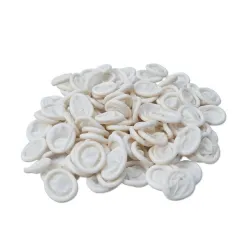 PSJ Anti-Static ESD Safe Chlorinated Disposable Latex Finger Cots [Reusable], Protective Finger Gloves [4 Mil Thick] - White