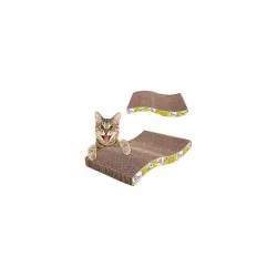 PSK PET MART Jumbo Size Scratching Board /Scratch Pad Cum Healthy Toy with Catnip for Cat /Kitten /Puppy /(Yellow Color)