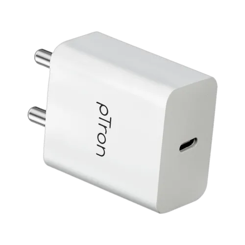 Image of PTron 20 W PD 3 A Wall Charger for Mobile (White)
