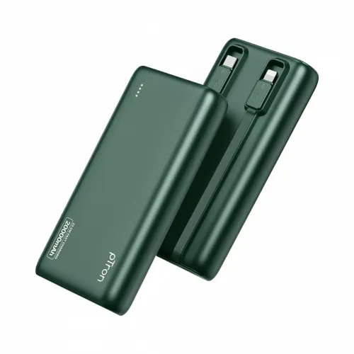 Image of pTron 20000mAh Powerbank w 22.5W Fast Charging USB & Type C Output Charge for iPhone 
