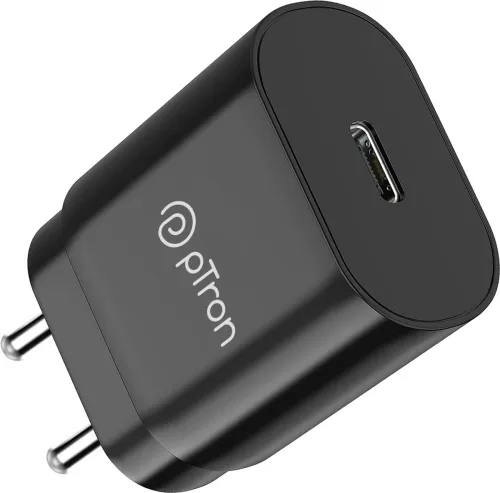 Image of PTron 25 W Quick Charge 3 A Wall Charger for Mobile (Black)