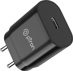 PTron 25 W Quick Charge 3 A Wall Charger for Mobile (Black)