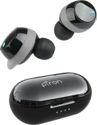 PTron 581 Bluetooth  (Black & Grey, True Wireless)