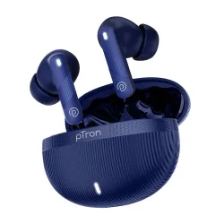 pTron Bassbuds Fury in-Ear TWS Earbuds with 13mm Drivers, 50Hrs Playtime, AI-ENC Clear Calls, Bluetooth V5.4 Wireless He