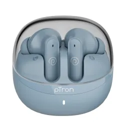 pTron Bassbuds Indie in-Ear TWS Earbuds w/ 10mm Drivers, 45Hrs Playtime, Dual HD Mic & AI-ENC Calls, Custom EQ, Mobile A