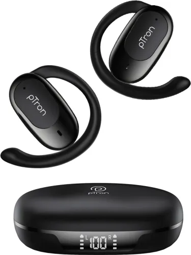 Image of pTron Bassbuds Senz Open-Ear TWS Earbuds