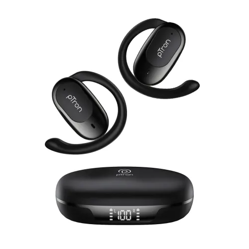 Image of pTron Bassbuds Senz Open Ear Wireless Earbuds