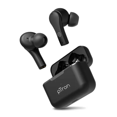 Image of pTron Bassbuds Tango TWS Earbuds (40Hrs, AI-ENC, Movie Mode) 