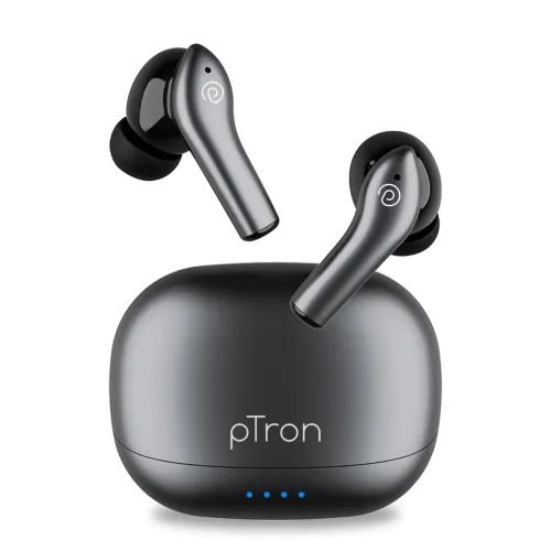 Image of pTron Basspods Encore Quad Mic ENC TWS Earbuds 