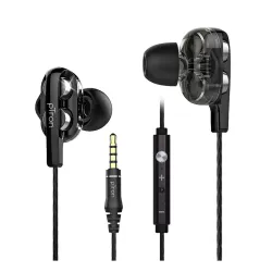 pTron Boom Ultima V2 Dual Driver Gaming Earphones (Black)