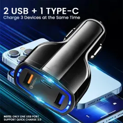 pTron Bullet Pro 36W Type-C/PD Car Charger Adapter 