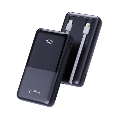 Image of pTron Dynamo Power 20000mAh 22.5W Super Fast Charging, USB Type-C Input Power Bank 