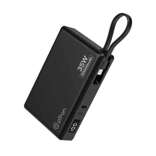 Image of pTron Dynamo Sprint Power Bank, 20000mAh, 35W