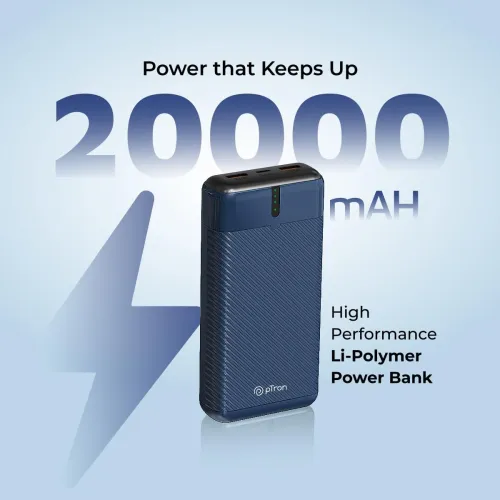 Image of pTron Dynamo Surge 20000mAh 22.5W Fast Charging Power Bank