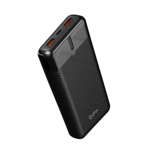 Image of pTron Dynamo Surge 20000mAh 22.5W Fast Charging Power Bank, Supports VOOC/Wrap/Dash USB Charging, USB Type-C Input, 20W 